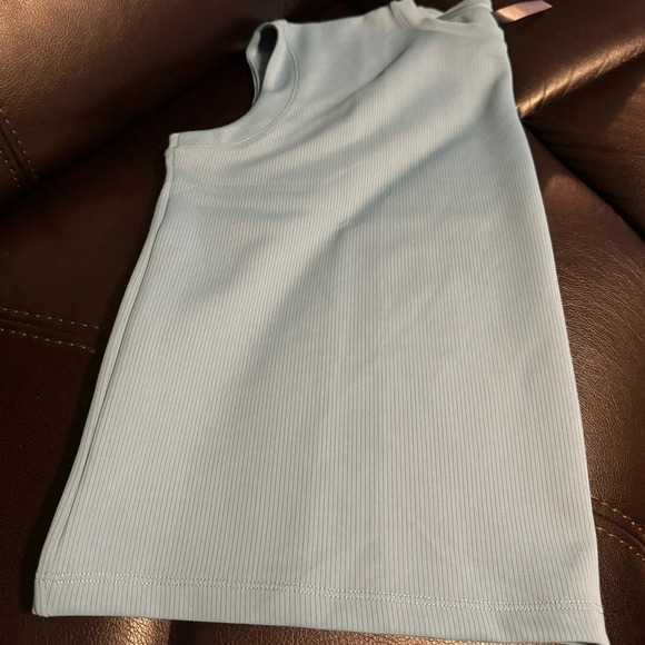 Mondetta Ladies' Soft Ribbed Short Sleeve Active Top, Adriatic Blue X-Small NWOT - Picture 3 of 11